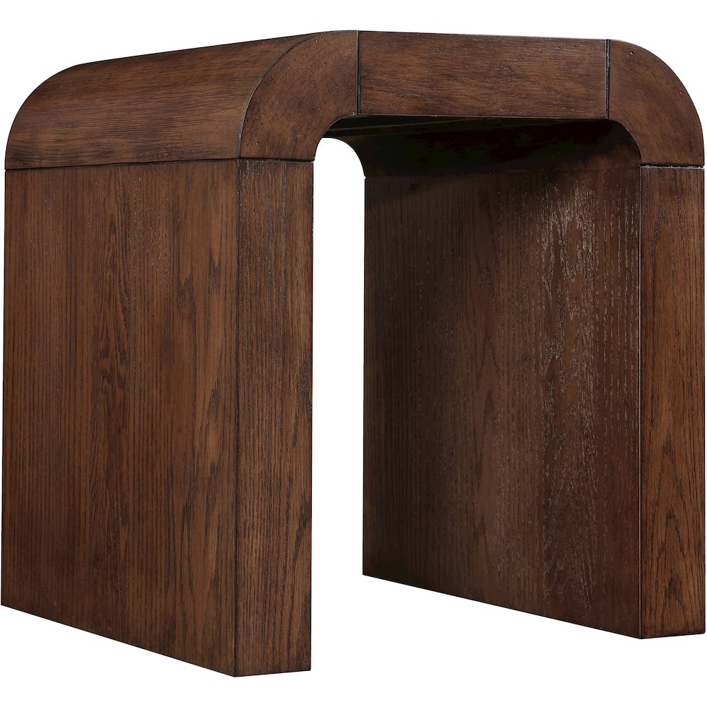 Toulon Brown Oak Veneer End Table. Picture 3