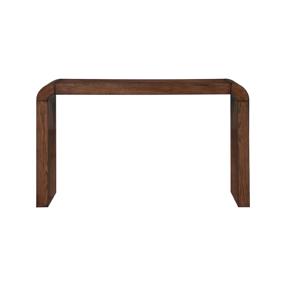 Toulon Brown Oak Veneer Console Table. Picture 2
