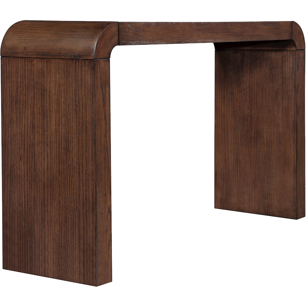 Toulon Brown Oak Veneer Console Table. Picture 3