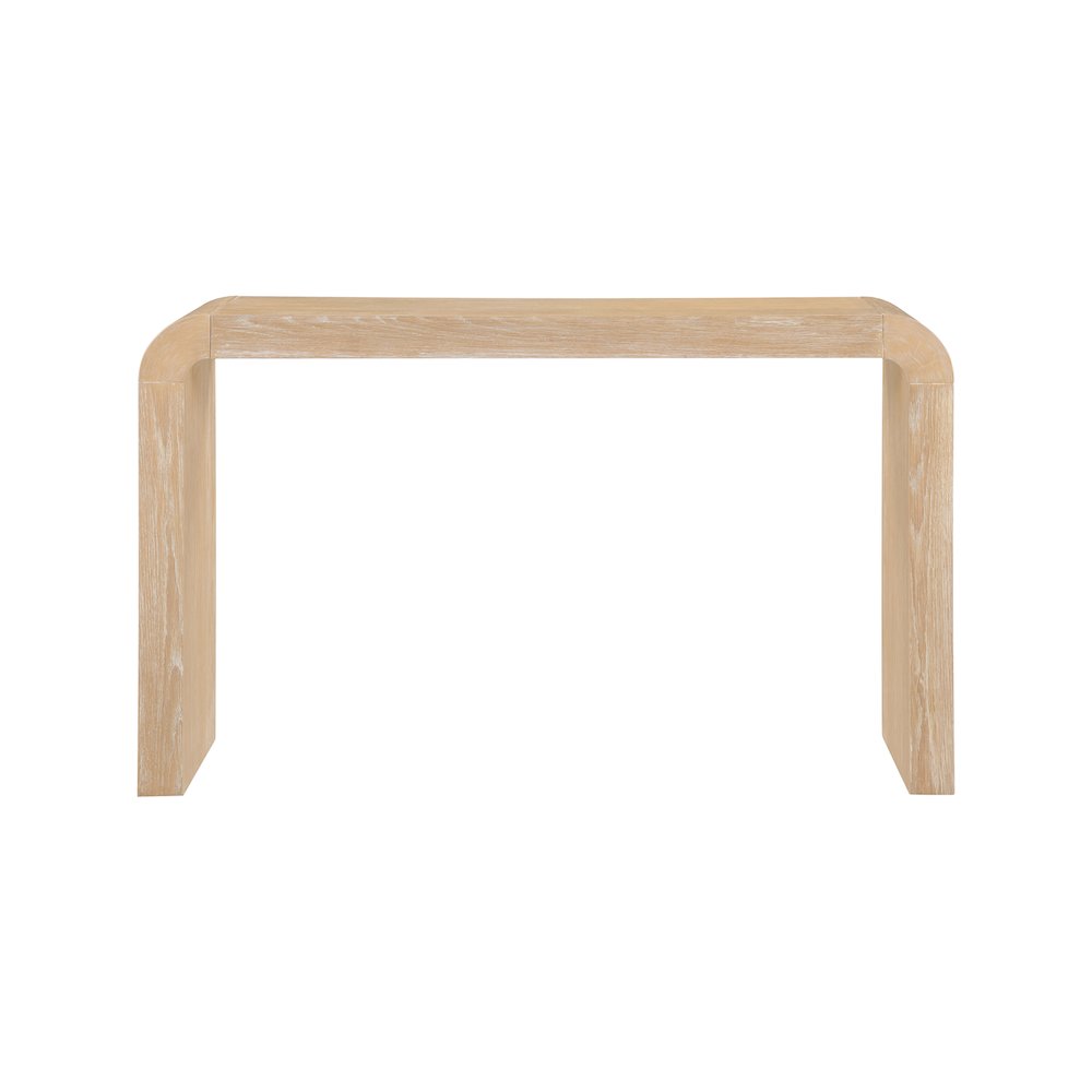 Toulon Natural Oak Veneer Console Table. Picture 2