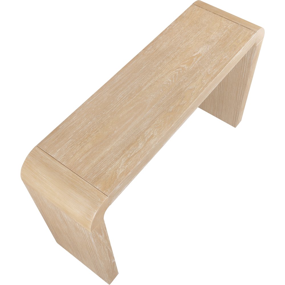 Toulon Natural Oak Veneer Console Table. Picture 4