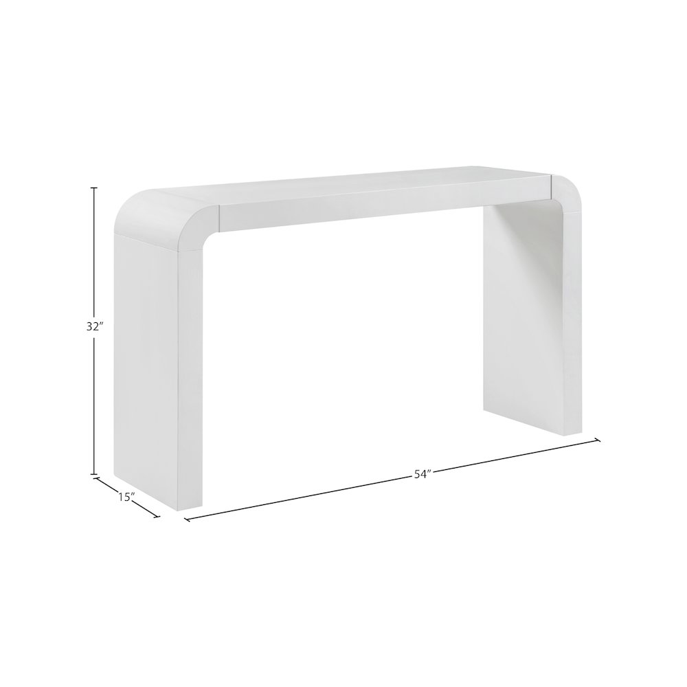 Toulon White Oak Veneer Console Table. Picture 6