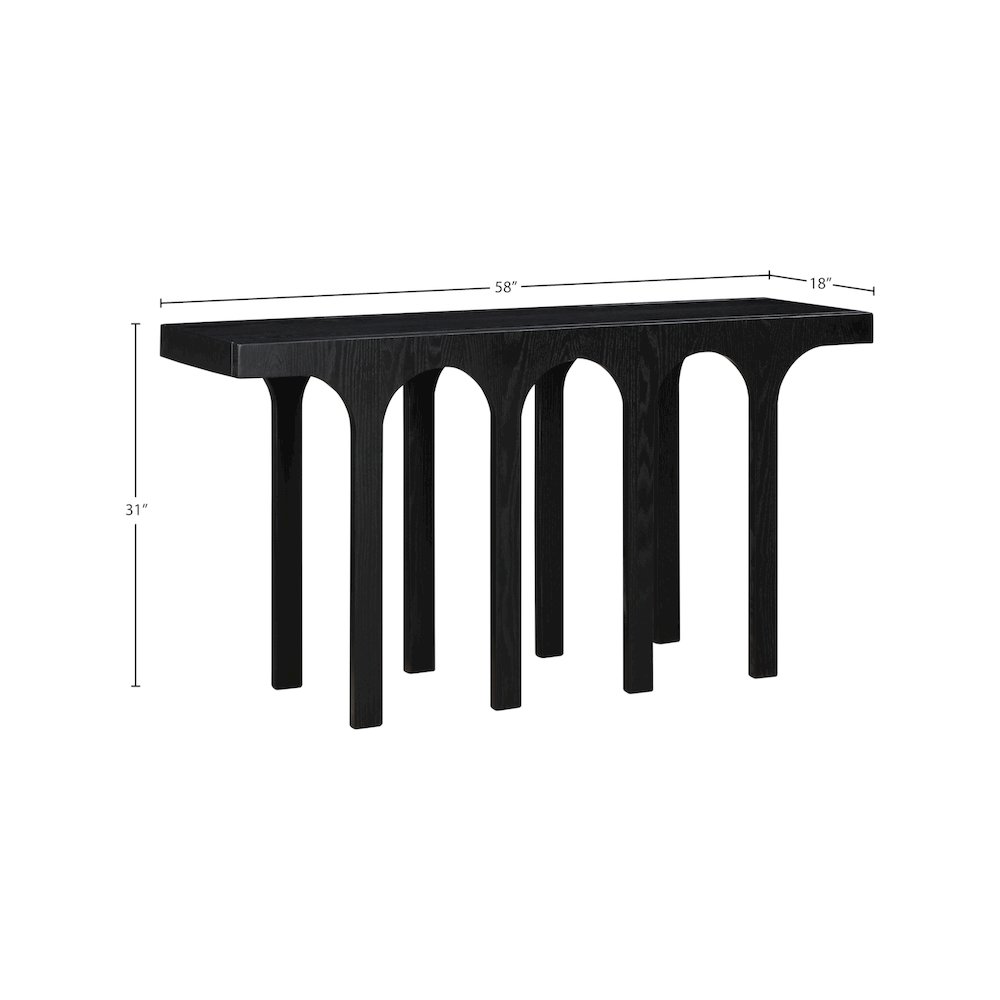 Westfield Black Console Table. Picture 5