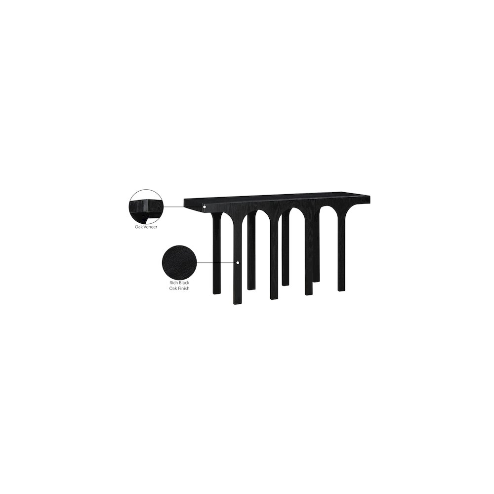 Westfield Black Console Table. Picture 6