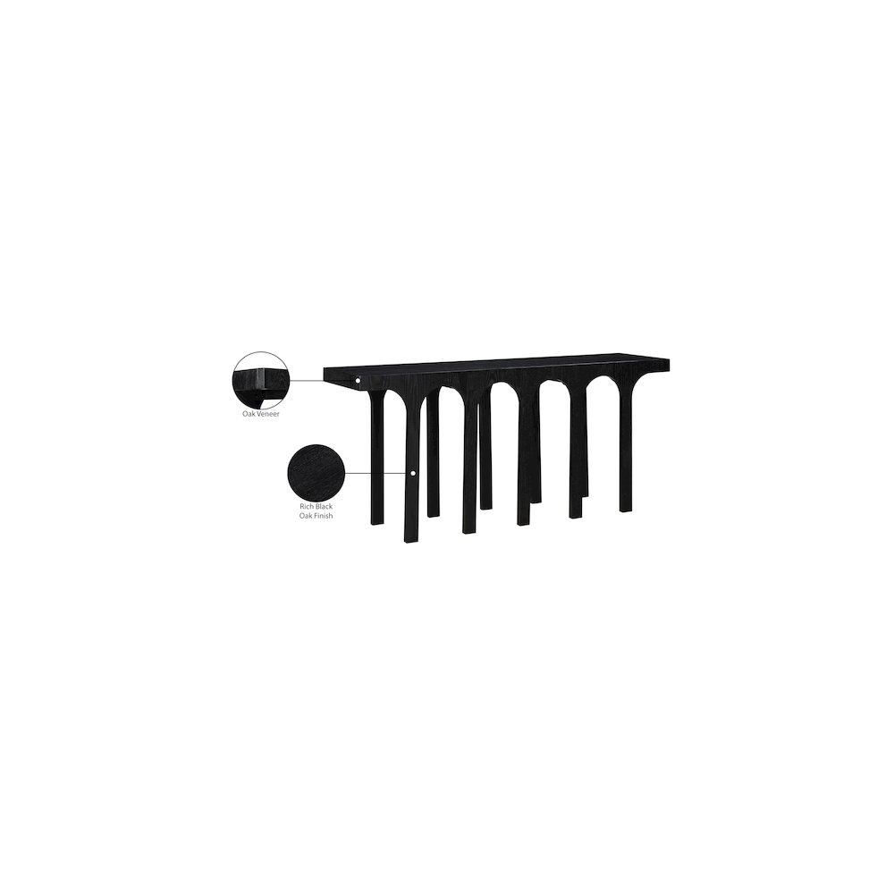 Westfield Black Console Table. Picture 7