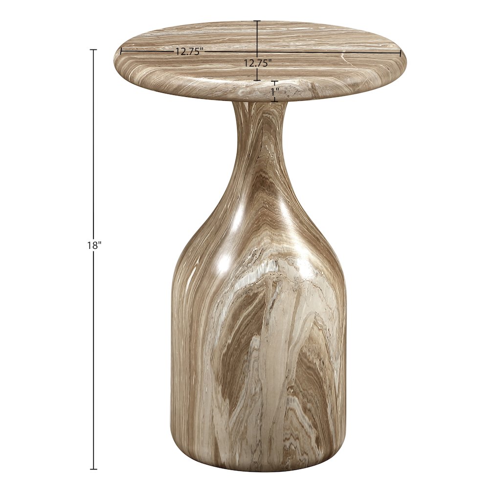 Savona Beige Concrete Indoor/Outdoor End Table. Picture 6