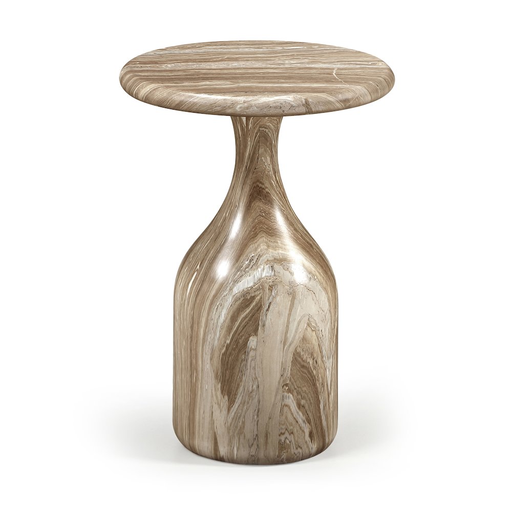 Savona Beige Concrete Indoor/Outdoor End Table. Picture 1