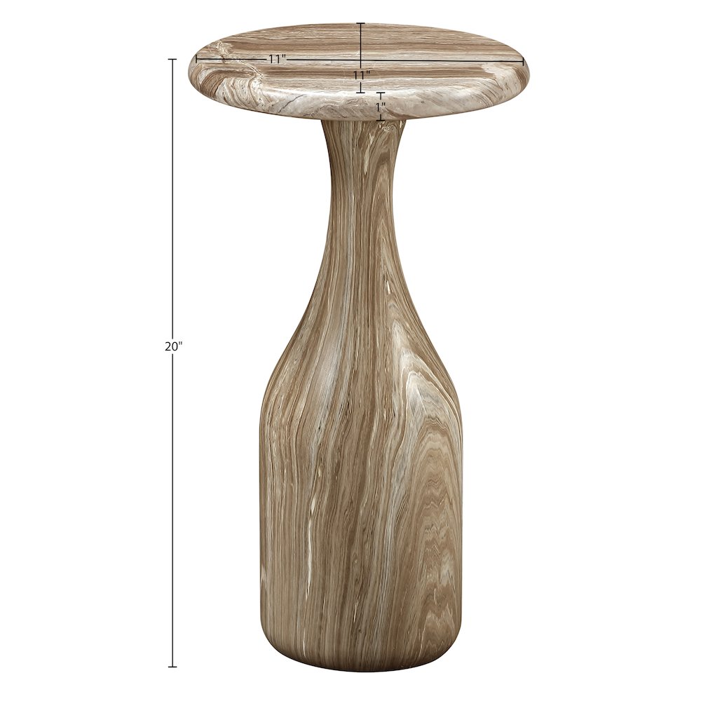 Savona Beige Concrete Indoor/Outdoor End Table. Picture 6