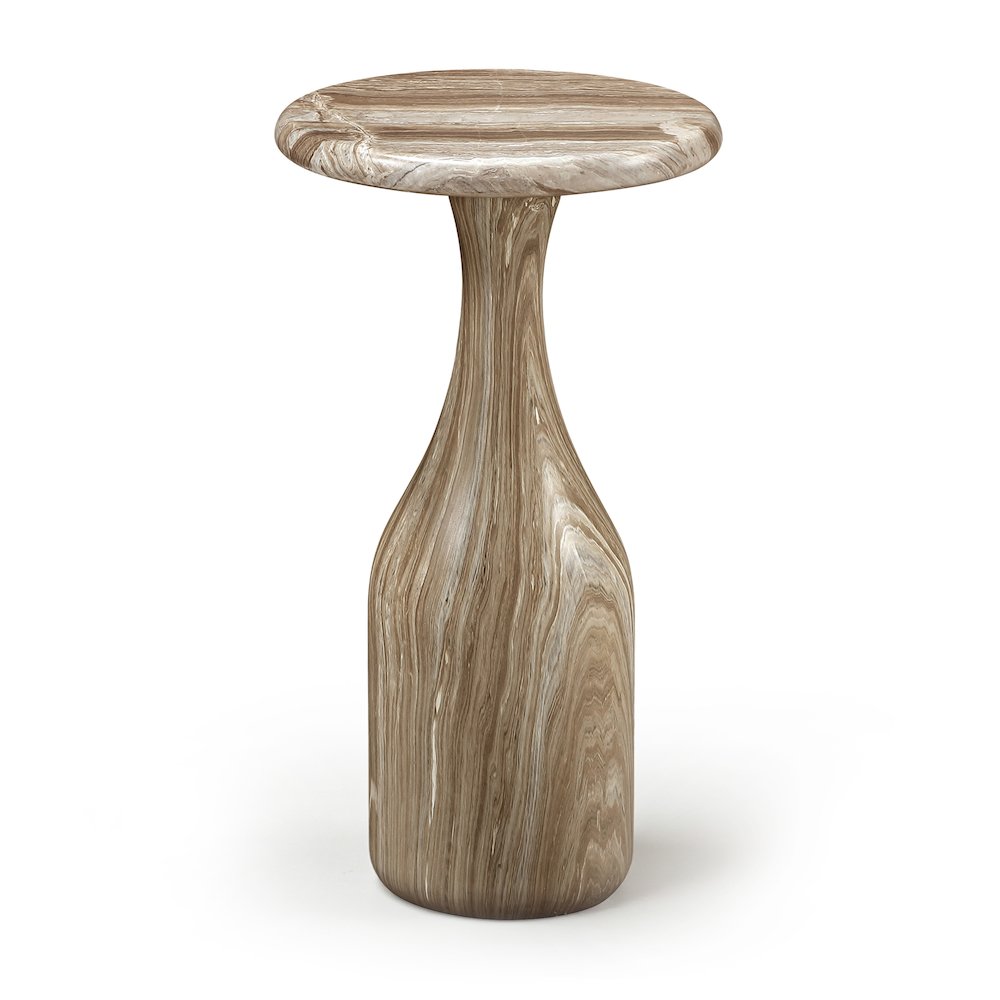 Savona Beige Concrete Indoor/Outdoor End Table. Picture 1