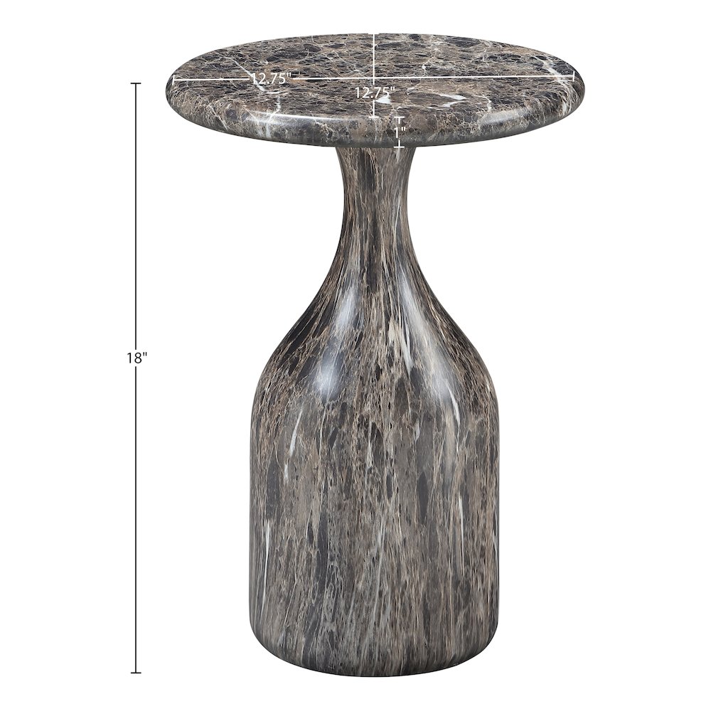 Savona Brown Concrete Indoor/Outdoor End Table. Picture 6