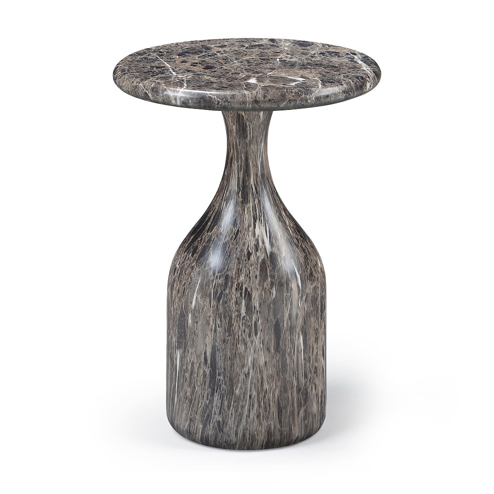 Savona Brown Concrete Indoor/Outdoor End Table. Picture 1