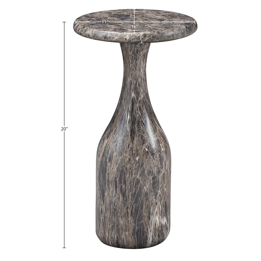 Savona Brown Concrete Indoor/Outdoor End Table. Picture 6