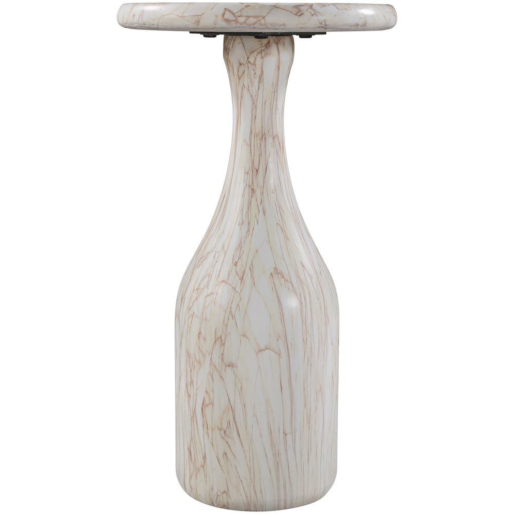 Savona White Concrete Indoor/Outdoor End Table. Picture 3