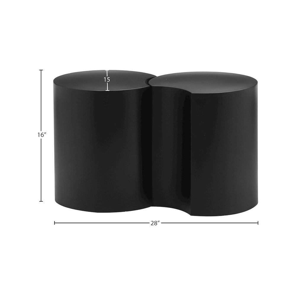 Dimple Black End Table. Picture 4
