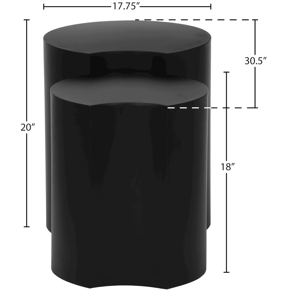 Dimple Black End Table. Picture 4