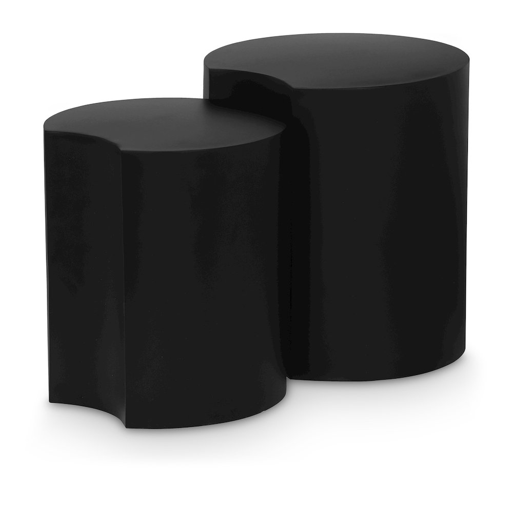 Dimple Black End Table. Picture 1