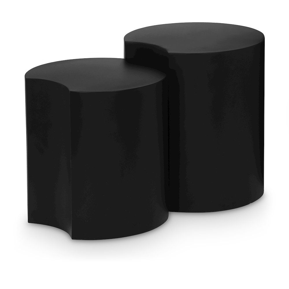 Dimple Black End Table. Picture 1