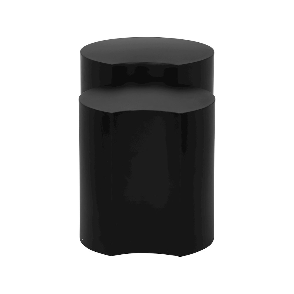 Dimple Black End Table. Picture 2