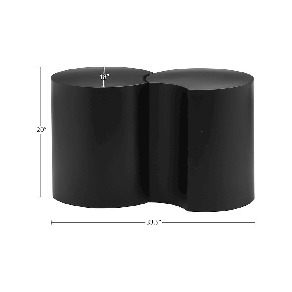 Dimple Black End Table. Picture 4