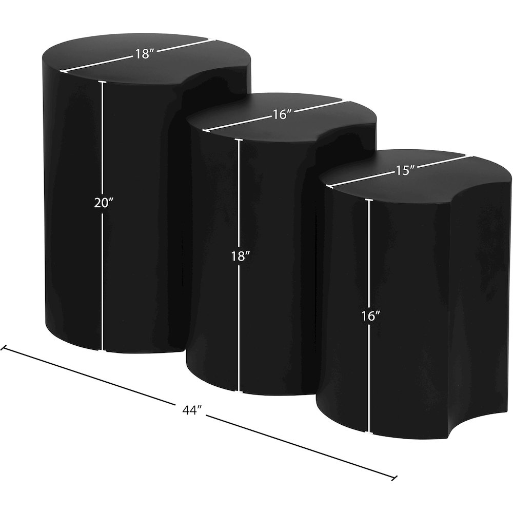 Dimple Black End Table. Picture 3