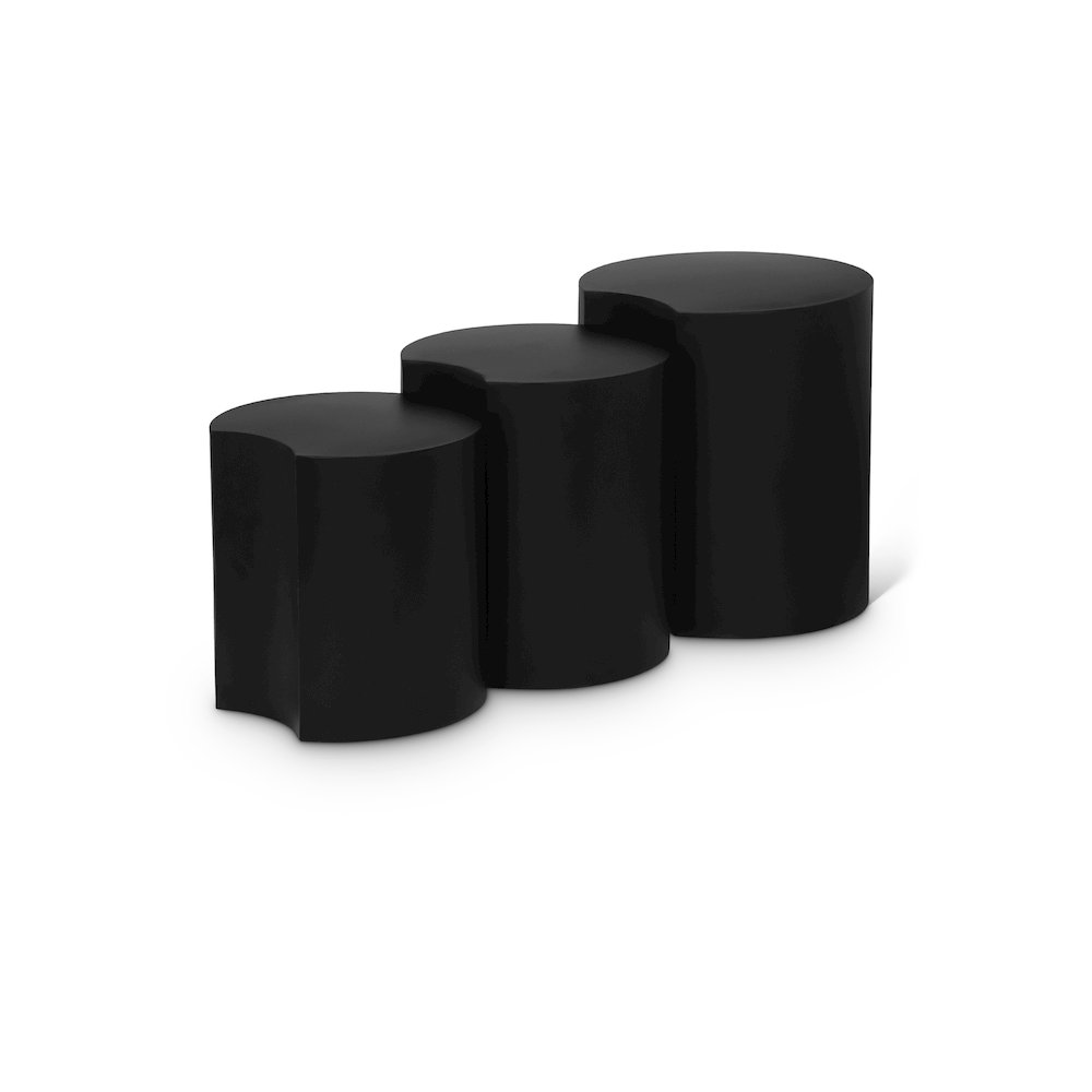 Dimple Black End Table. Picture 1
