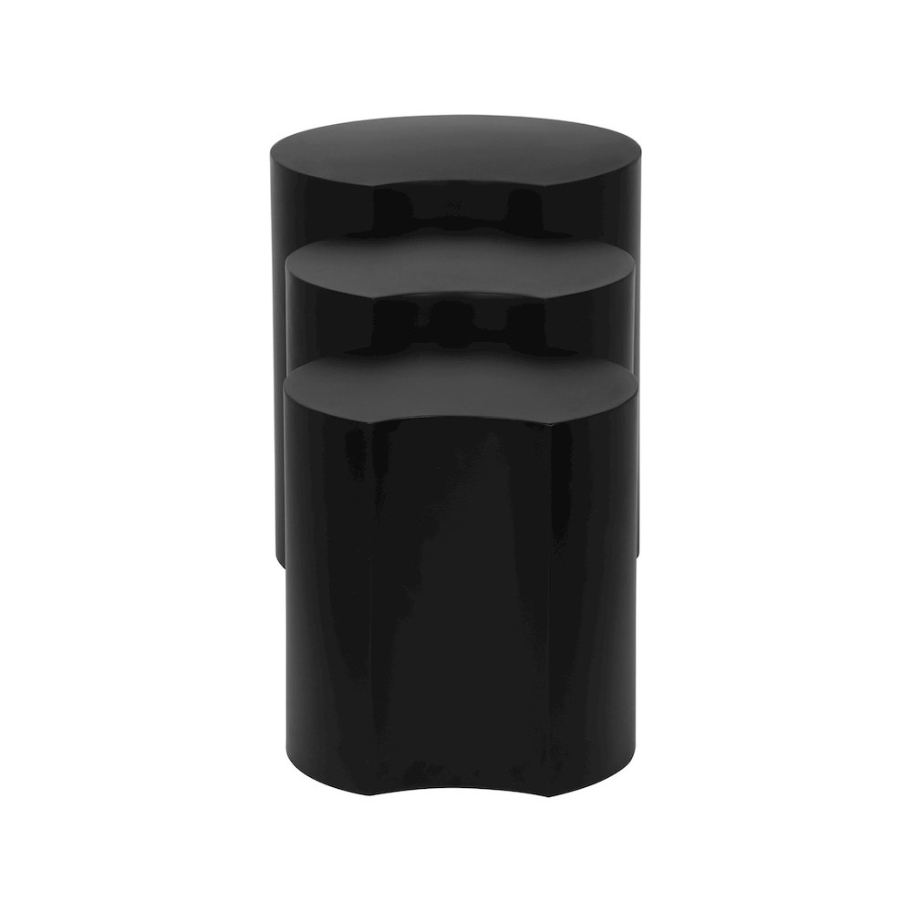 Dimple Black End Table. Picture 2
