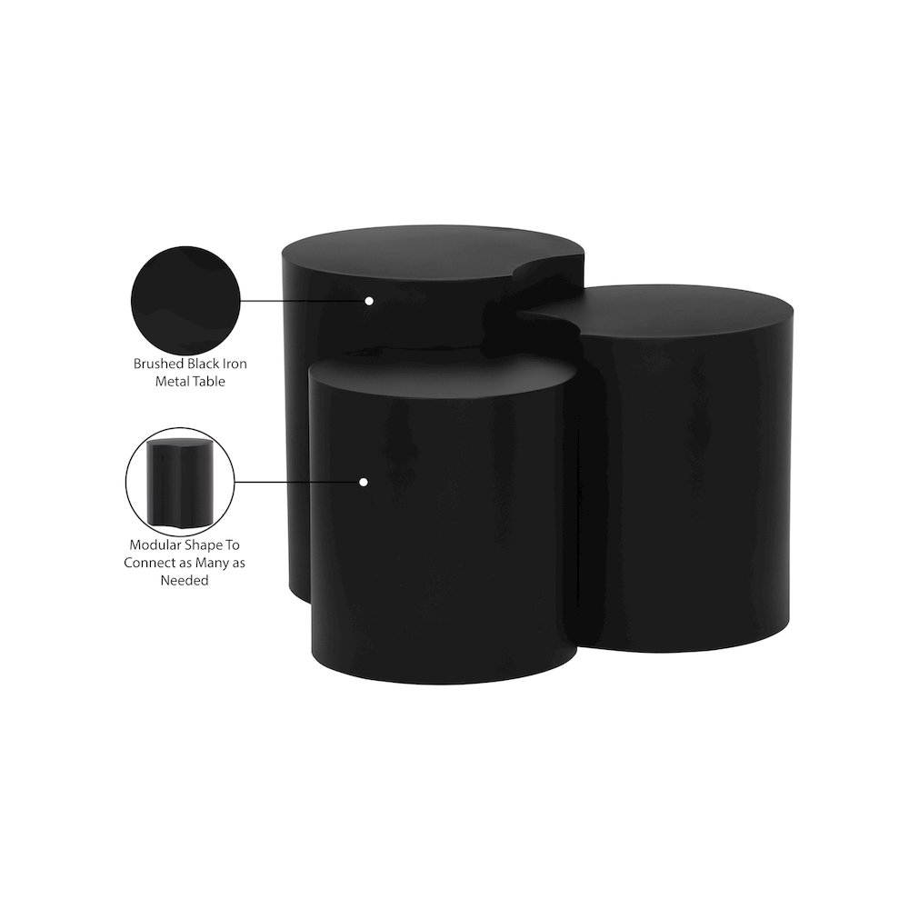 Dimple Black End Table. Picture 4