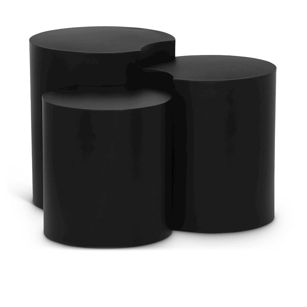 Dimple Black End Table. Picture 1
