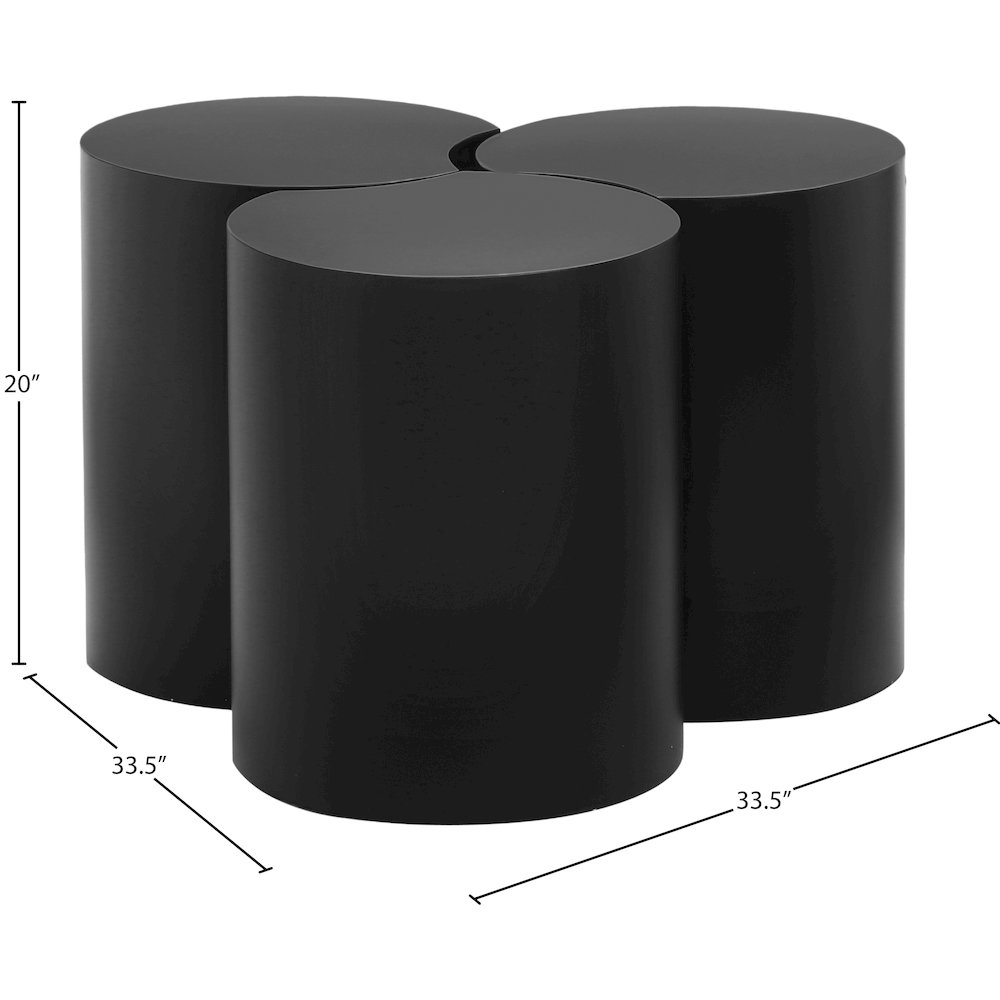 Dimple Black Coffee Table. Picture 3