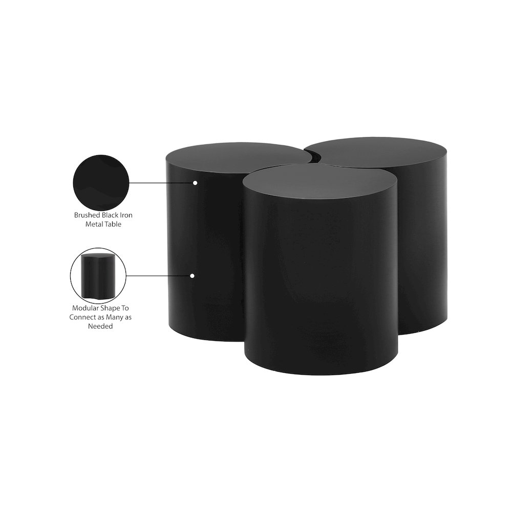 Dimple Black Coffee Table. Picture 5