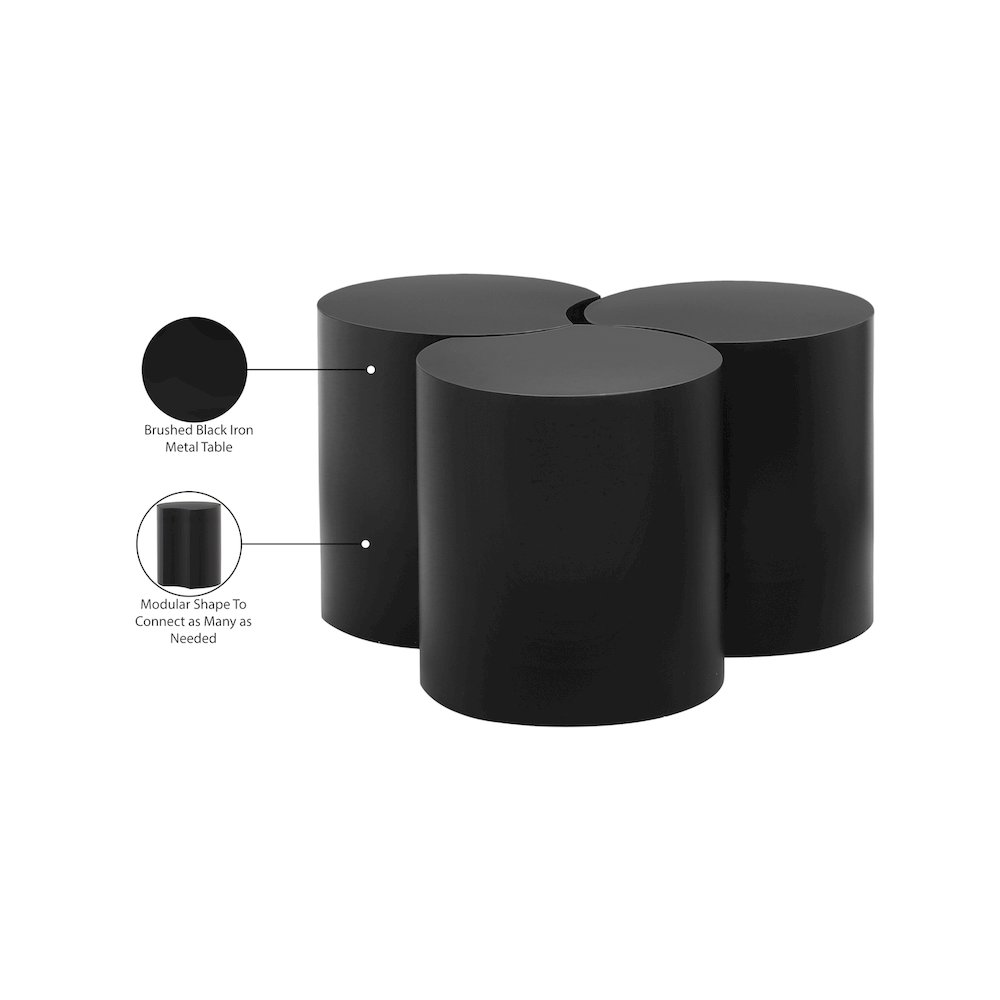 Dimple Black Coffee Table. Picture 5