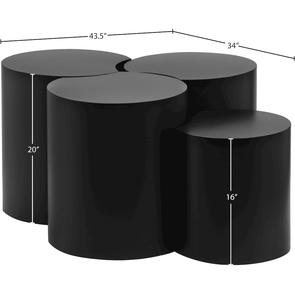 Dimple Black Coffee Table. Picture 4