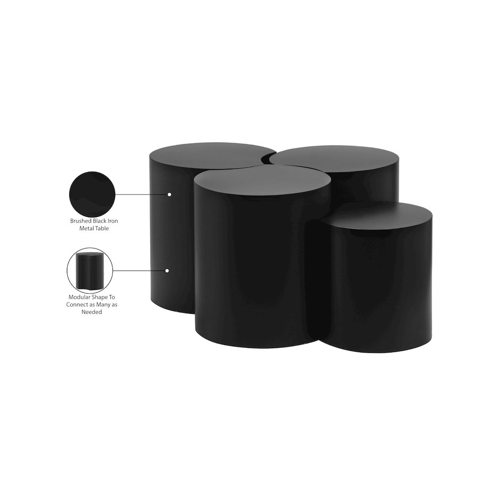 Dimple Black Coffee Table. Picture 5