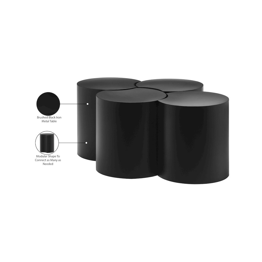 Dimple Black Coffee Table. Picture 5