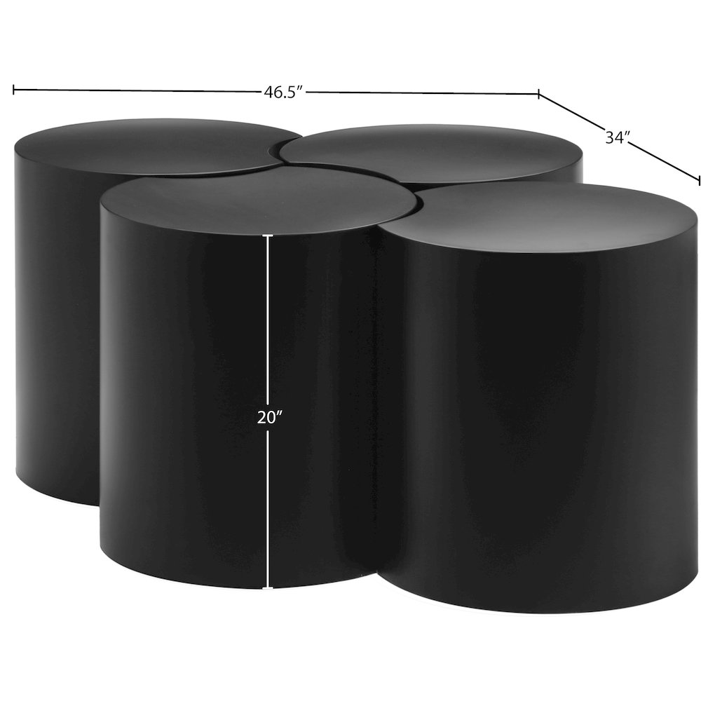 Dimple Black Coffee Table. Picture 4