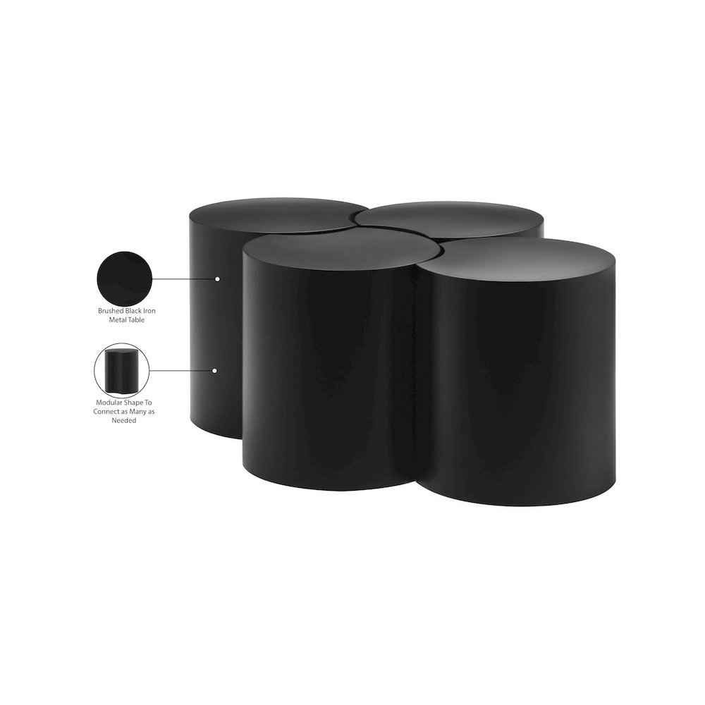 Dimple Black Coffee Table. Picture 5
