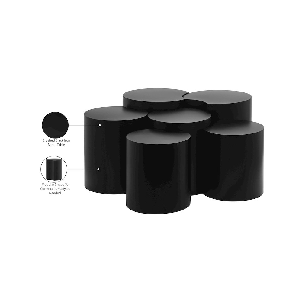 Dimple Black Coffee Table. Picture 4