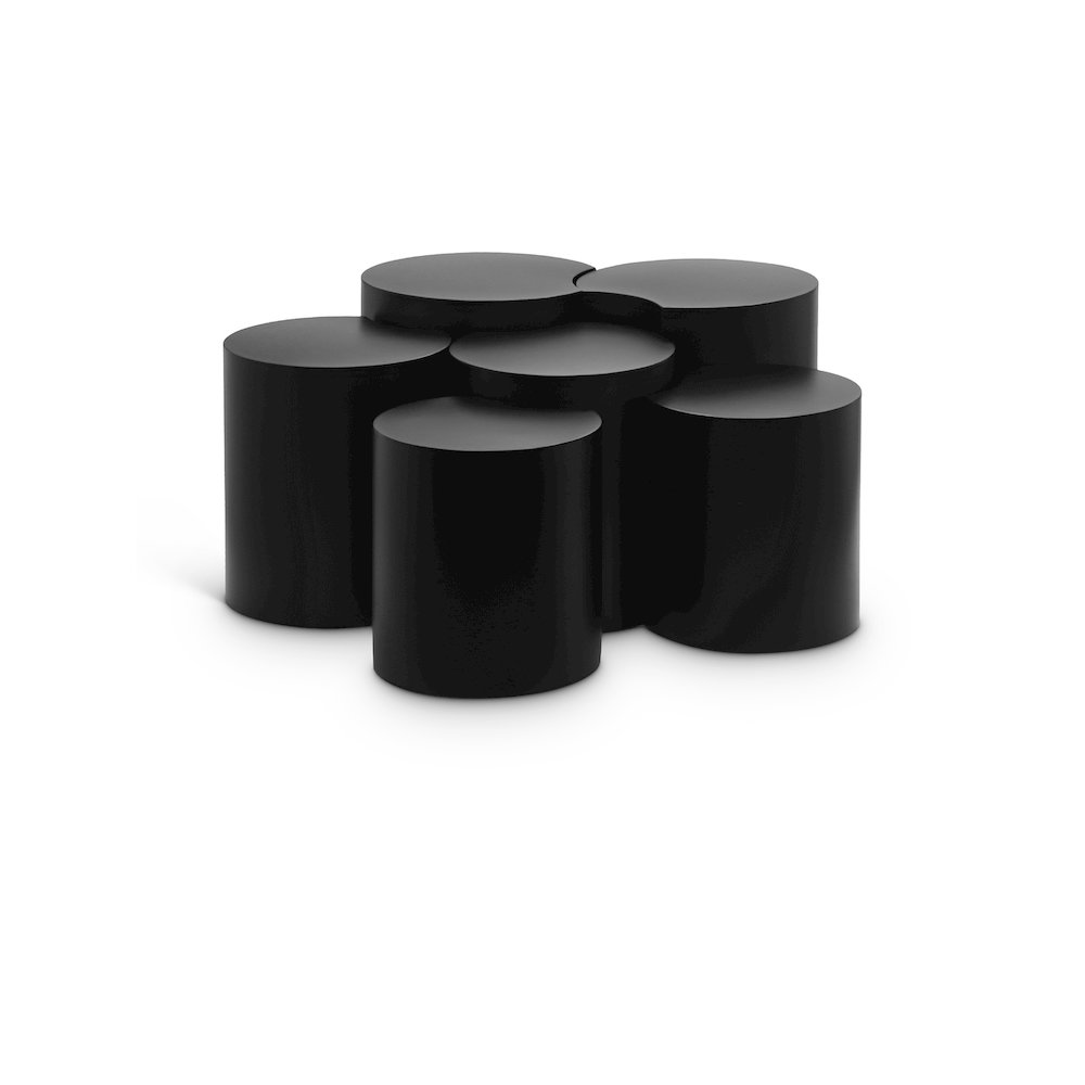 Dimple Black Coffee Table. Picture 1