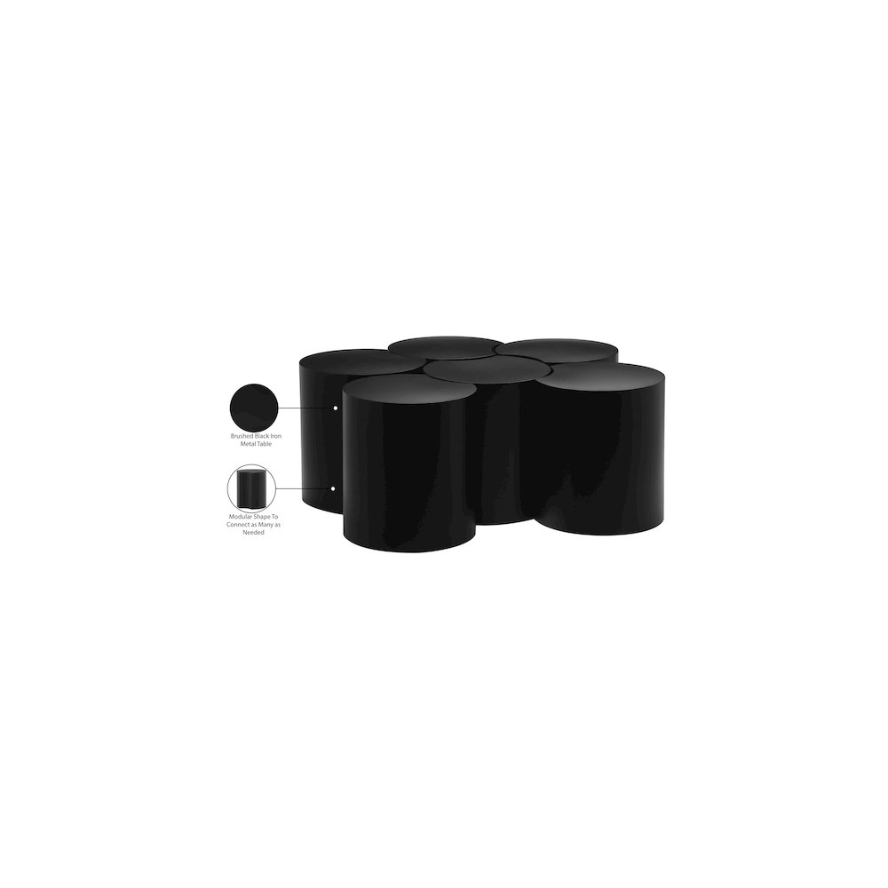 Dimple Black Coffee Table. Picture 5