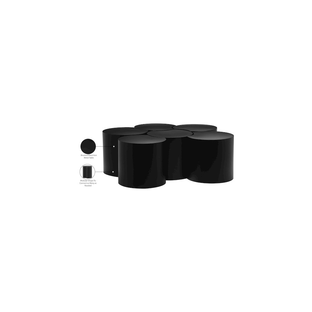 Dimple Black Coffee Table. Picture 5