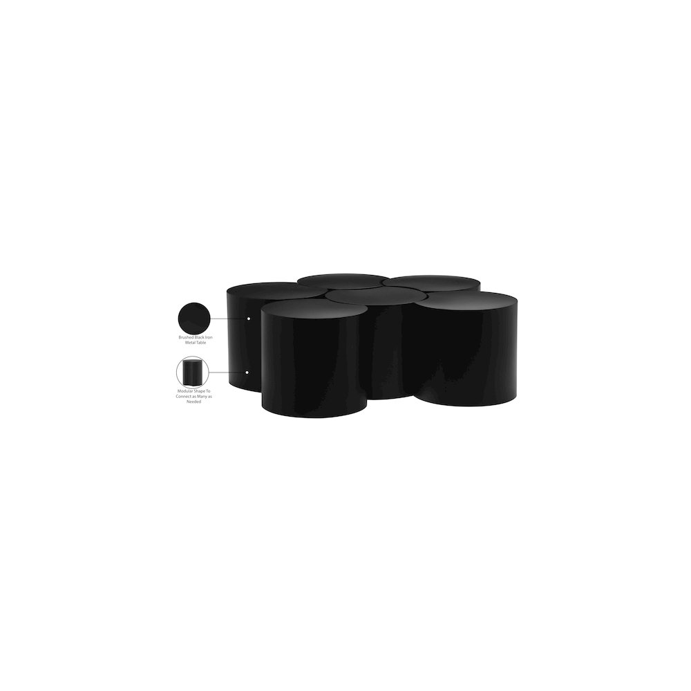 Dimple Black Coffee Table. Picture 5
