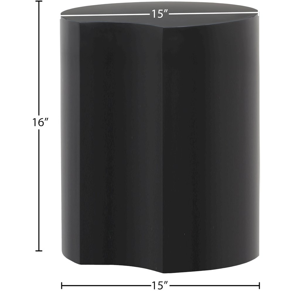 Dimple Black End Table. Picture 4