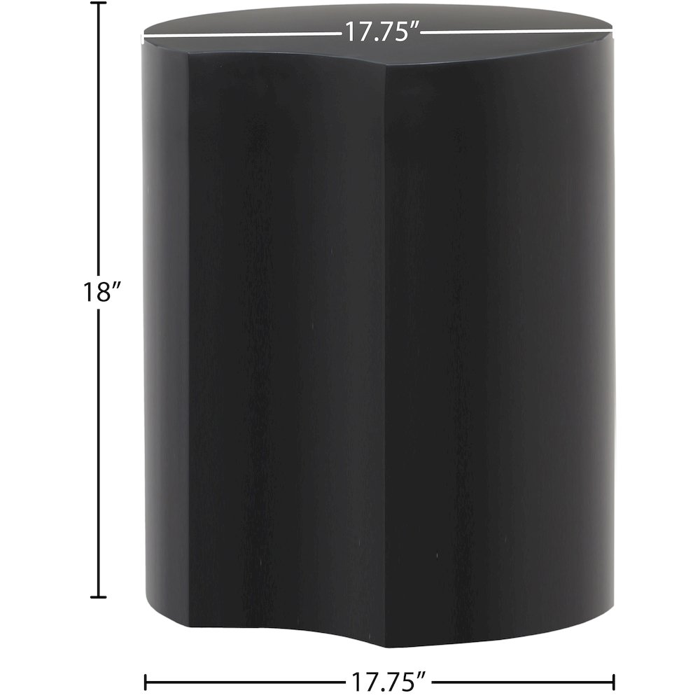 Dimple Black End Table. Picture 4