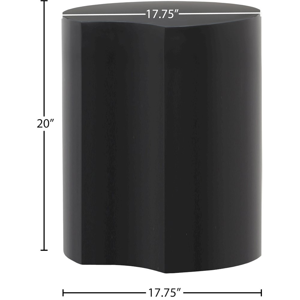Dimple Black End Table. Picture 4