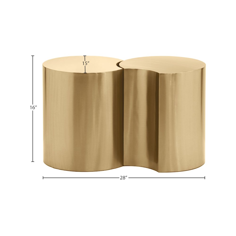 Dimple Gold End Table. Picture 4