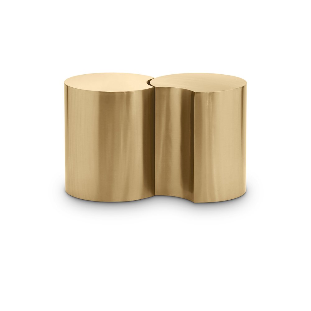 Dimple Gold End Table. Picture 1