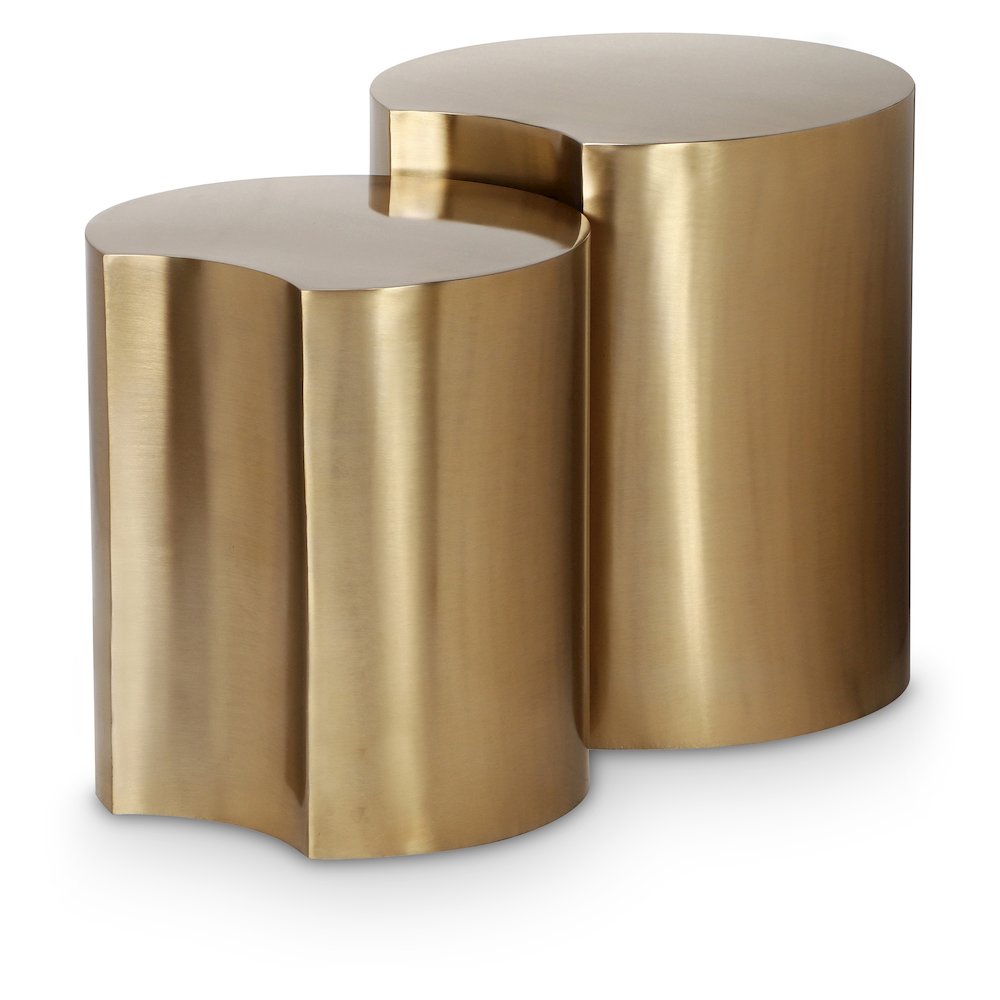 Dimple Gold End Table. Picture 1