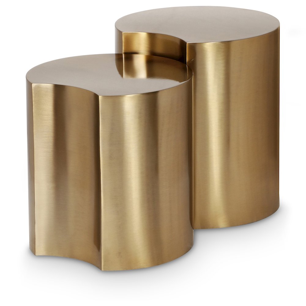 Dimple Gold End Table. Picture 1