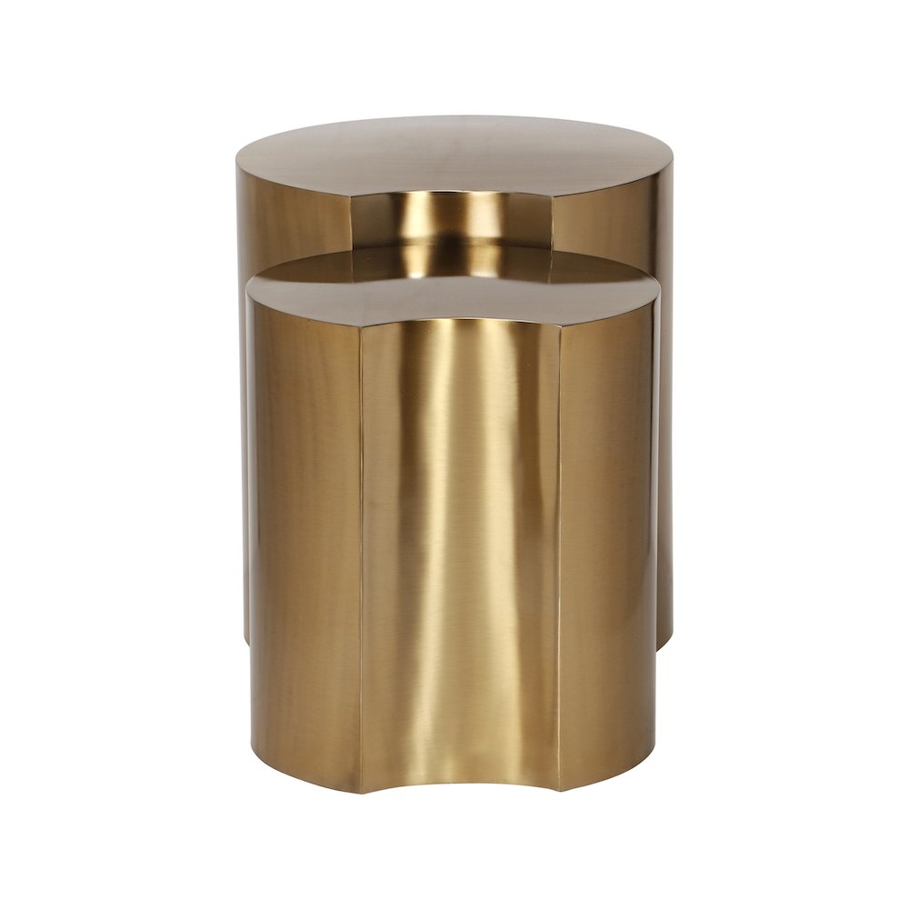 Dimple Gold End Table. Picture 2
