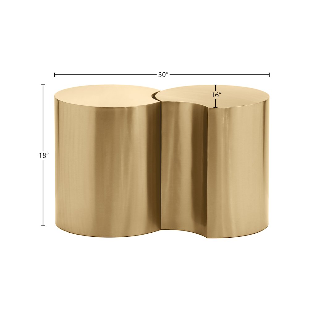 Dimple Gold End Table. Picture 4